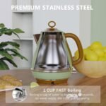 Evoloop 1.7L Electric Kettles, BPA Free Tea Kettle, Hot Water Boiler Heater, Stainless Steel Teapot, Auto Shut-Off & Boil-Dry Protection, 120V/1500W - Image 3