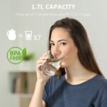 Evoloop 1.7L Electric Kettles, BPA Free Tea Kettle, Hot Water Boiler Heater, Stainless Steel Teapot, Auto Shut-Off & Boil-Dry Protection, 120V/1500W - Image 6