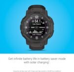 Garmin Instinct Crossover Solar, Rugged Hybrid Smartwatch with Solar Charging Capabilities, Analog Hands and Digital Display, Graphite - Image 4