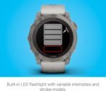Garmin fēnix 7X Pro Sapphire Solar, Multisport GPS Smartwatch, Built-in Flashlight, Solar Charging Capability, Fog Gray/Ember Orange - Image 5