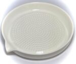 Premium Ceramic Garlic Grater Plate 3-Piece Set - White Modern Design and Style - For Garlic, Ginger, Chocolate, and more! - Comes with 6.5" Plate, Peeler, and Brush - Image 4