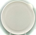Premium Ceramic Garlic Grater Plate 3-Piece Set - White Modern Design and Style - For Garlic, Ginger, Chocolate, and more! - Comes with 6.5" Plate, Peeler, and Brush - Image 5