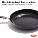 OXO Frying Pan, Non Stick Magneto Induction Pan - Induction & Oven Safe Cookware - 30 cm, Black - Image 3