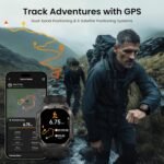 KOSPET Tank M4C Outdoor Smart Watch with GPS, 1.96" AMOLED Display, Built-in LED Flashlight & Walkie-Talkie, Long Battery Life, 50m Waterproof, Bluetooth Calls, 24/7 Heart Rate/Sleep Monitor - Image 5