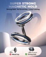 UBeesize Magsafe Phone Ring Stand, Portable Magnetic Phone Grip and Double Side Holder for Desk, Travel, Kitchen, Gym, Kickstand for iPhone 17/16/15/14/13/12 Series Case All Phones - Image 3