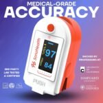Pulse Oximeter by SonoHealth - Fingertip Blood Oxygen Saturation Monitor, Data Recording, Bluetooth-Enabled - Lifetime Mobile App Access (Pulse Oxi V 1.0) - Image 3