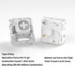Kailh Box White Mechanical Keyboard Switches,3-Pin 45gf Clicky/Speed Typing/Gaming/Waterproof Switches(108Pcs,Kailh Box White) - Image 3
