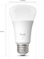 Philips Hue Smart LED A19 Bulb, Warm White Light 2700K, E26 Base, 10.5W, 1100 Lumens, Dimmable, Works with Alexa, Google Assistant, and Apple Home, 1 Pack - Image 3
