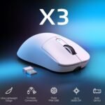 ATTACK SHARK X3 Lightweight Wireless Gaming Mouse with Tri-Mode 2.4G/USB-C Wired/Bluetooth,26K DPI, PAW3395 Optical Sensor,Kailh GM8.0 Switch,5 programmable Buttons for PC/Win/Mac(White) - Image 3