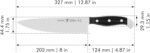 HENCKELS Statement Razor-Sharp 2-pc Chef Knife Set, German Engineered Informed by 100+ Years of Mastery, Black/Stainless Steel - Image 4