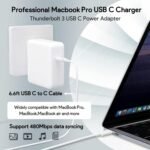 Mac Book Pro Charger - 96W USB C Charger Fast Charger for USB C Port MacBook pro & MacBook Air, ipad Pro, Samsung Galaxy and All Type C Device, 6.6 ft USBC Cable Included - Image 4