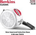 Hawkins Aluminium Classic Pressure Cooker, Induction Inner Lid Cooker, Pan Cooker, Best Cooker, Silver Icl50 5 Litre - Image 3