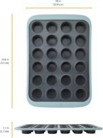 Chicago Metallic 24-Cup Silicone Muffin Pan, Nonstick Bakeware with Wire-Reinforced Rim, BPA-Free Food-Grade Silicone, Oven Safe to 428°F, Dishwasher Safe, Easy Cupcake Release - Image 3
