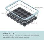 Chicago Metallic 24-Cup Silicone Muffin Pan, Nonstick Bakeware with Wire-Reinforced Rim, BPA-Free Food-Grade Silicone, Oven Safe to 428°F, Dishwasher Safe, Easy Cupcake Release - Image 5