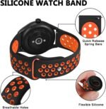 BISONSTRAP 20mm 22mm Watch Bands for Men and Women, Ventilated Silicone Watch Straps, Quick Release Sport Loop Band - Image 5