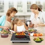VBGK Single Burner Electric Cooktop,1800W Electric Stove Top Portable Cooktop LED Touch Control,8 Power Levels, Kids Lock - Image 3