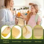 25Pack(50pcs) Meal Prep Containers Reusable, 32oz Bamboo-Powder Food Containers with Lids, Plant-based To Go Containers for Lunch - Microwave, Freezer, Dishwasher Safe - Image 6