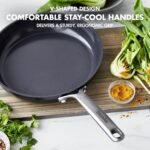 GreenPan 9.5” & 11” Ceramic Nonstick Frying Pan Skillet Set, PFAS-Free, Hard Anodized Cookware, Induction Compatible & All Cooktops, Dishwasher & Oven Safe, GP5 Stay-Flat Surface, Black - Image 9