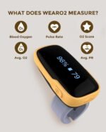 Vibeat Pulse Oximeter for 12 Hours Continuous Tracking, WearO2 Bluetooth Finger Oxygen Monitor, Notification of Low O2, Wearable Ring Blood Oxygen Meter, Free App & PDF Report - Image 3
