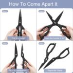 Kitchen Shears Come Apart Kitchen Scissors with Serrated Blade Premium Black Titanium Plated Stainless Steel Shears for Food Heavy Duty Chicken Bone Fish Nutcracker Can Opener 02A - Image 7