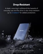 Lexar ES3 1TB External SSD, USB 3.2 Gen2 Portable SSD, PSSD Up to 1050MB/s Read, 1000MB/s Write, External Solid State Drive Compatible with iPhone 16/15 Series/Mac/PS5/XBOX/Laptop/PC, Blue - Image 4