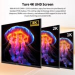 ZZA 32 Inch 4K 1500R Computer Monitor, UHD (3840 x 2160) 60Hz Ultra-Clear Screen, 100% sRGB,Eye Care Screen with HDMI, DisplayPort for Home and Office, VESA(100x100mm) - Image 6
