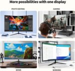 ZZA 32 Inch 4K 1500R Computer Monitor, UHD (3840 x 2160) 60Hz Ultra-Clear Screen, 100% sRGB,Eye Care Screen with HDMI, DisplayPort for Home and Office, VESA(100x100mm) - Image 7