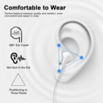 2 Pack Wired Headphones for iPhone Earbuds Built-in Microphone & Volume Control Nosie Reduction Headsets Compatible with iPhone 14/13/12/11/XR/XS/X/8/7/SE/Pro/Pro Max/Support All iOS System - Image 3