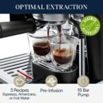 De'Longhi La Specialista Arte Espresso Machine, Stainless Steel/Black, EC9155MB (Renewed) - Image 5