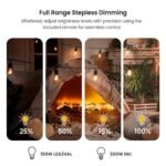 TREATLIFE 2 in 1 Dimmer Plug with Remote, No Smart Features, Wireless Remote Control Outlet, Up to 100FT Range, Plug-in Dimmer Switch for Dimmable Bulbs, String Lights, Max Power 300W - Image 5