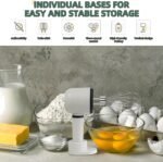3 Speed Hand Mixer with Flex Edge Beaters | Auto-Scrape Design for Baking, Whipping, Dough | | Easy to Clean | Perfect for Home Bakers -HM903 (milky white) - Image 5