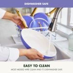 GreenPan Hard Anodized Healthy Ceramic Nonstick 10 Piece Cookware Pots and Pans Set, Gold Handle, PFAS-Free, Dishwasher Safe, Oven Safe, Periwinkle - Image 8