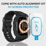 amBand M1 Sport Case Band for Apple Watch Ultra 3/2/1 & SE 3/2/1 & Series 11 10 9 8 7 6 5 4 3 49mm 46mm 45mm 44mm 42mm 41mm 40mm 38mm, Shockproof & Scratch Resistant Rugged Bumper for Men - Image 3
