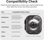 amBand M1 Sport Case Band for Apple Watch Ultra 3/2/1 & SE 3/2/1 & Series 11 10 9 8 7 6 5 4 3 49mm 46mm 45mm 44mm 42mm 41mm 40mm 38mm, Shockproof & Scratch Resistant Rugged Bumper for Men - Image 7