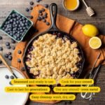 Lodge Seasoned Cast Iron Skillet Set - PFAS-Free, Non-Toxic Cookware - Use with an Oven, Stove, Grill, or Campfire - Naturally Non-Stick & Oven Safe - 8, 10.25 & 12 Inches - Image 3