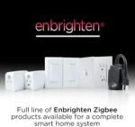 Enbrighten 43080 Zigbee in-Wall Smart Paddle Dimmer with QuickFit and SimpleWire, White/Almond - Image 5