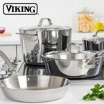 Viking Contemporary 3-Ply Stainless Steel Stock Pot, 8 Quart Soup Cooking Pot with Lid, Kitchen Cookware - Image 6