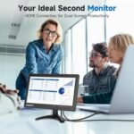 10.1" Security Monitor, 1024x600 HD Display, HDMI VGA BNC AV USB Ports, Small Monitor with Built-in Speakers & Remote Control, for CCTV Surveillance, DVR, PC, Raspberry Pi - Image 4
