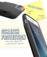 Smartish iPhone SE Wallet Case - Wallet Slayer Vol 1 [Slim + Protective] Credit Card Holder Drop Tested Hidden Card Slot Cover Compatible with Apple iPhone SE & iPhone 7/8 - Black Tie Affair - Image 5