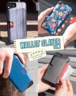 Smartish iPhone SE Wallet Case - Wallet Slayer Vol 1 [Slim + Protective] Credit Card Holder Drop Tested Hidden Card Slot Cover Compatible with Apple iPhone SE & iPhone 7/8 - Black Tie Affair - Image 6