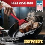 Kitchen Utensils Set, 10 Nylon Stainless Steel Cooking Utensils, Non Stick and Heat Resistant Cookware set New Chef's Gadget Tools Collection - Image 4