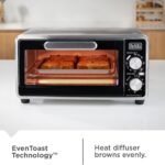 Decker Crisp Air Fry Toaster Oven Countertop with Air Fry, Bake, Broil, Toast, Keep Warm & Even Heat Technology - Image 3