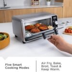Decker Crisp Air Fry Toaster Oven Countertop with Air Fry, Bake, Broil, Toast, Keep Warm & Even Heat Technology - Image 4