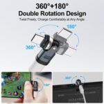 USB C 90 Degree Adapter [2-Pack], 240W PD USBC Right Angle Connector, 360° & 180° Rotatable USB C Extension Adapter for MacBook, iPad, iPhone 17/16/15, Galaxy, Tablet, Laptop - Image 5