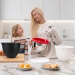 GuanQiao Silicone Bowl Liners for 5 Qt KitchenAid Mixers, 3 Liners with Lids - Image 3