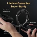 Active Noise Cancelling Headphones, Wireless Over-Ear Bluetooth Headphones ANC, Hi-Res Audio, 60H Playtime, Deep Bass, 3.5MM Cable, Memory Foam Ear Cups for Work/Travel/Home/Office - Image 4