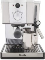 Breville ESP8XL Cafe Roma Stainless Espresso Maker, 9x9x12, Silver - Image 4