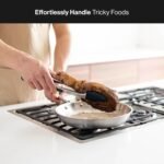 Misen Kitchen Tongs - Dishwasher Safe, Heavy Duty - Precision Silicone-Tipped Grilling Tool - Heat Resistant, Nonstick Safe - Perfect for Serving and Air Frying- 13 Inch | Black - Image 3