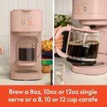 BELLA VersaBrew 2-in1 Coffee Maker, K-Cup compatible, Brew 3 Sizes Carafes & Single Serve Cups, Dishwasher Safe Reusable Filter & Filter Holder, Iced Coffee Function, 60oz Tank, Blossom - Image 4