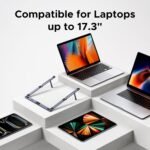 UGREEN Portable Laptop Stand, Foldable & Compact Aluminum Computer Stand Holder for Desk, Adjustable Ergonomic Laptop Riser for MacBook, Travel-Friendly for 10-17 Inch Laptops - Image 5